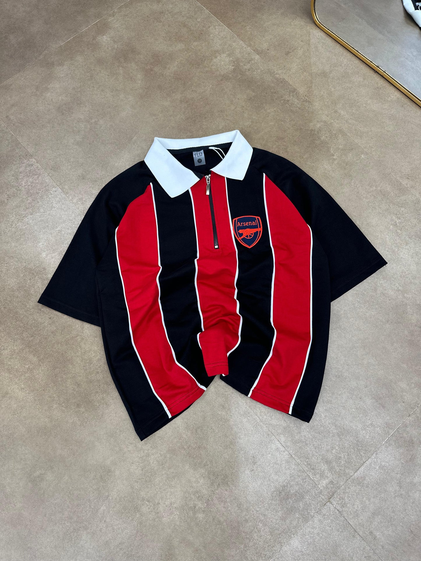 Arsenal polo T-shirt zip Collar premium - Ms retro store