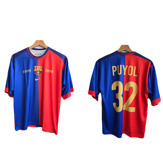 Barcelona 1999 vintage jersey five sleeve puyol P168 - ms retro store