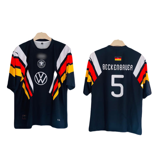 Germany 1996 Away jersey Five sleeve Beckenbauer P2 - ms retro store