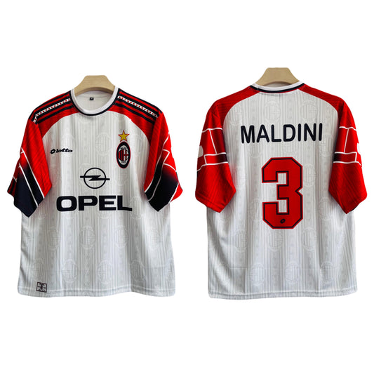Ac milan 1997/98 away kit five sleeve - P195 ms retro store