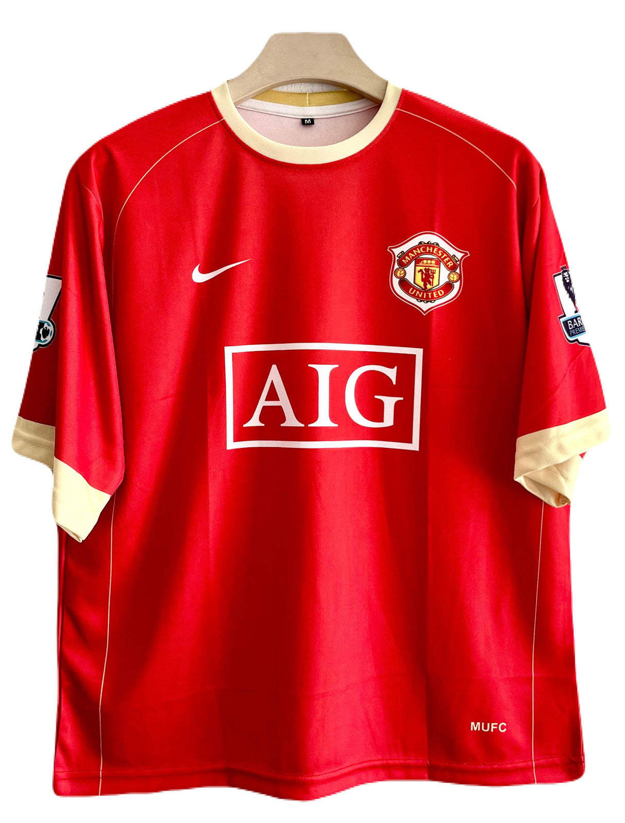 manchester united 2006/07 home jersey ronaldo five sleeve -p858 -ms retro store