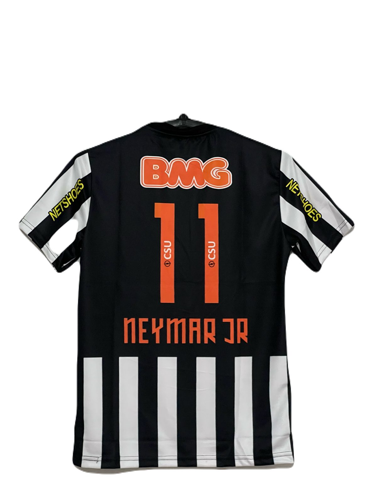 Santos neymar black and white 2012 half sleeeve P254