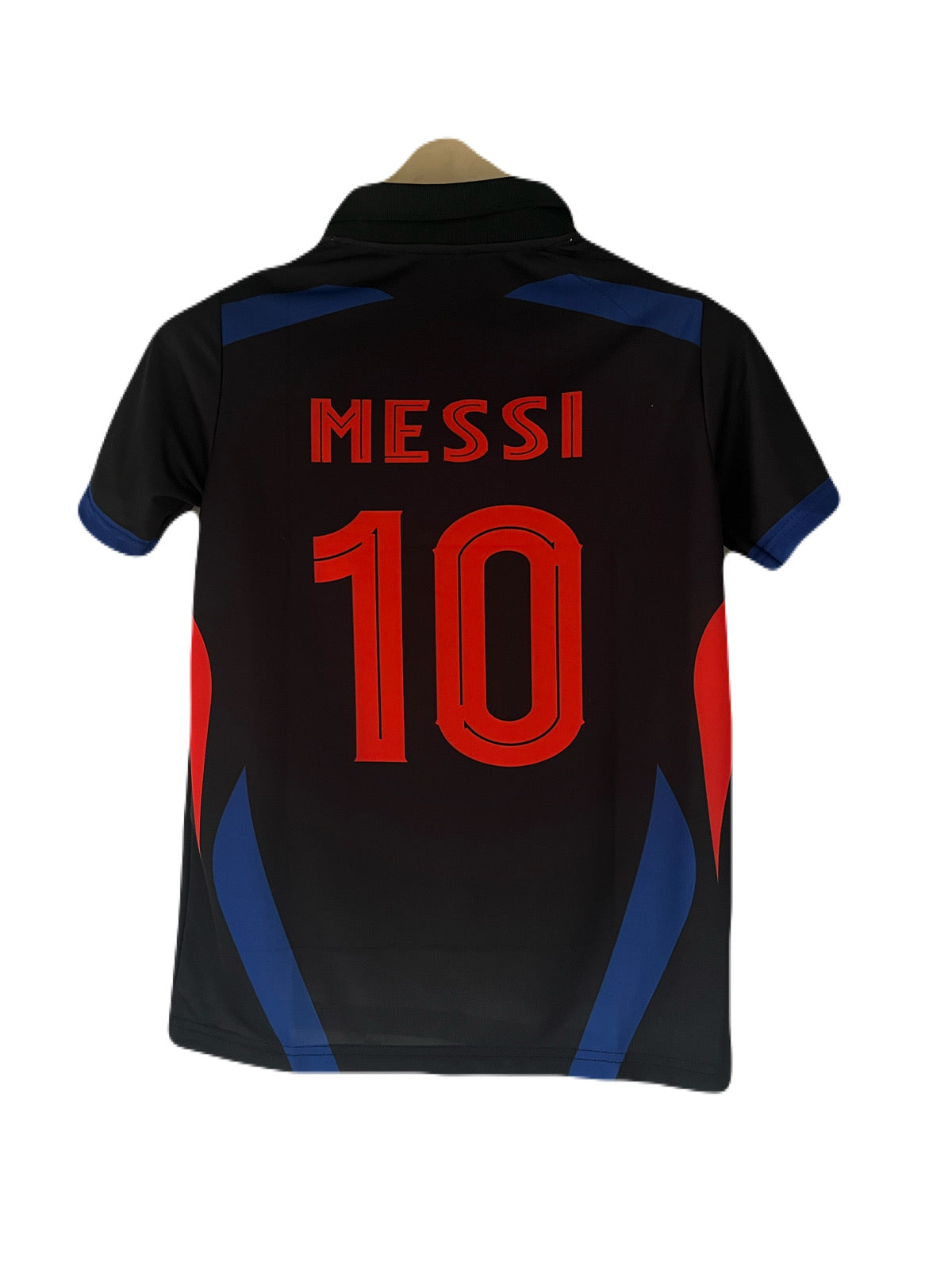 Messi barcelona half sleeve collar embroidery jersey -