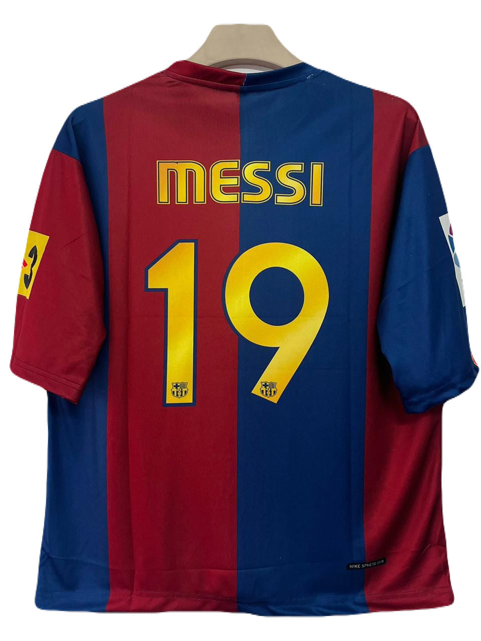 Fc Barcelona 2006-07 Ucl Final Kit Messi Five Sleeve - P912 Ms Retro Store