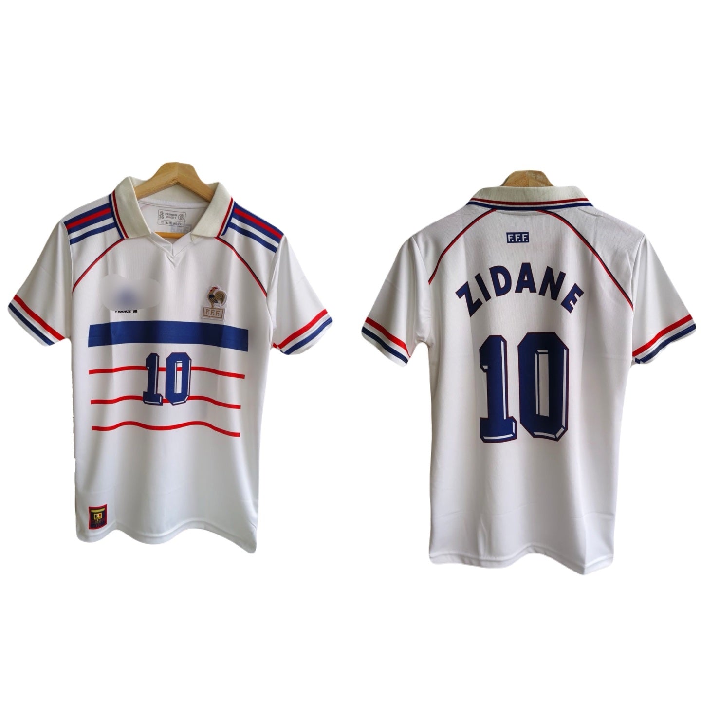 Best Retro jersey France 1998 World cup edition Collar type