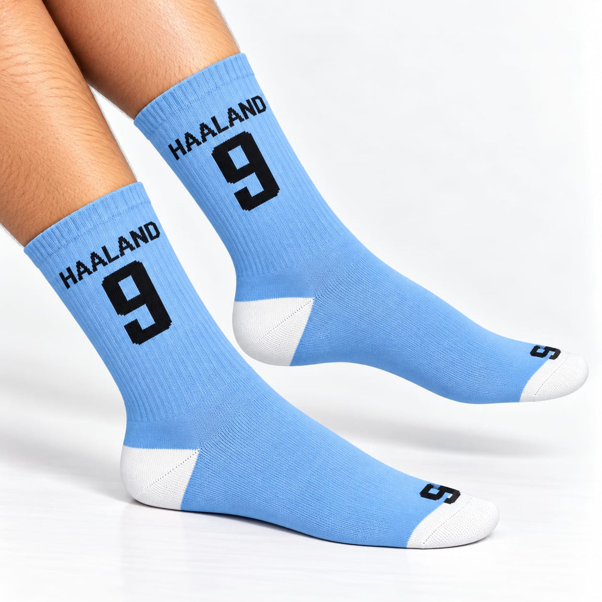 Haaland Manchester City Blue Socks - P2672