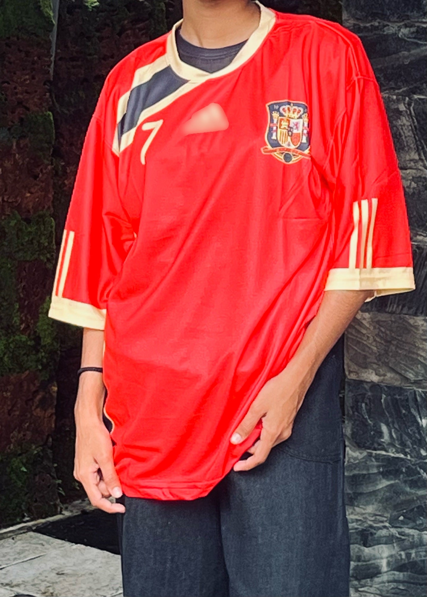Spain 2009 home jersey david villa - ms retro store