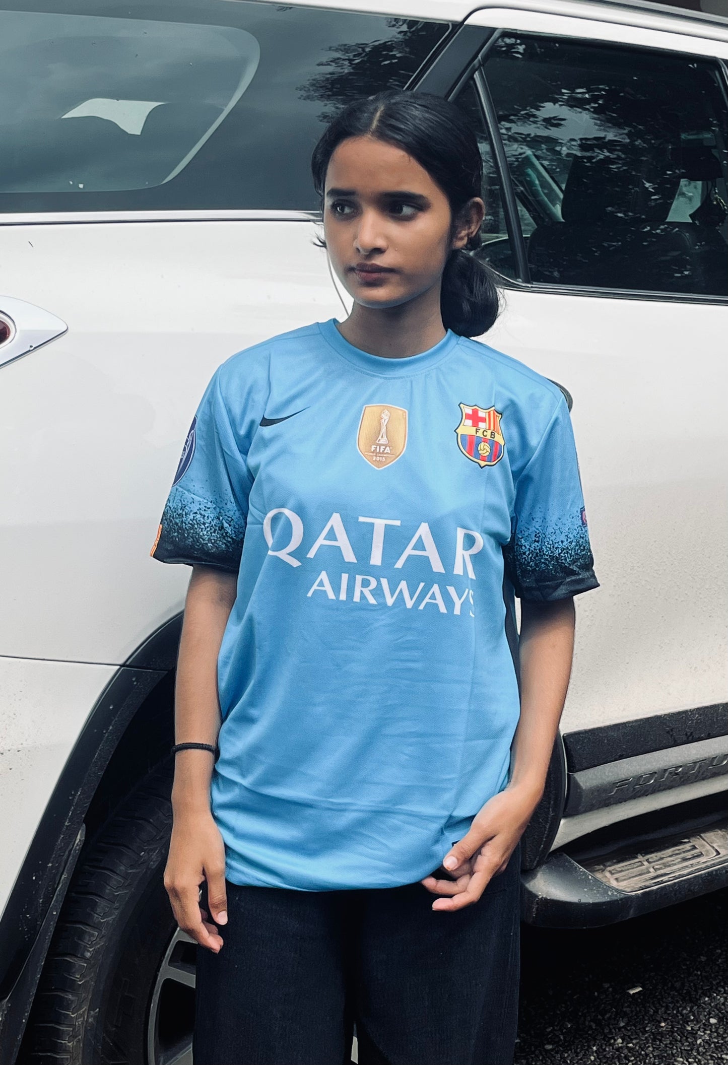 Messi barcelona blue vintage jersey P275 - ms retro store
