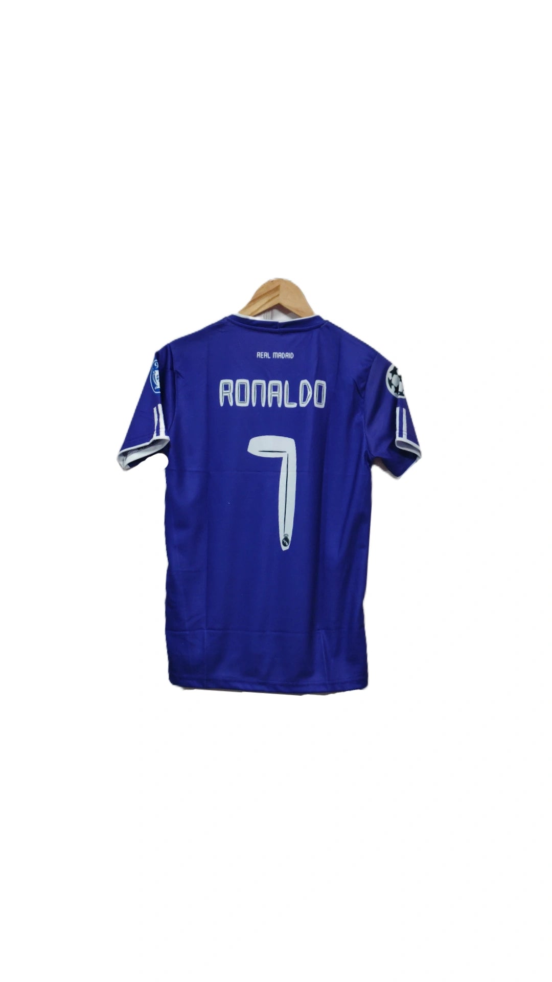 Real madrid 2007-08 Away kit Ronaldo Half sleeve - Ms Retro Store