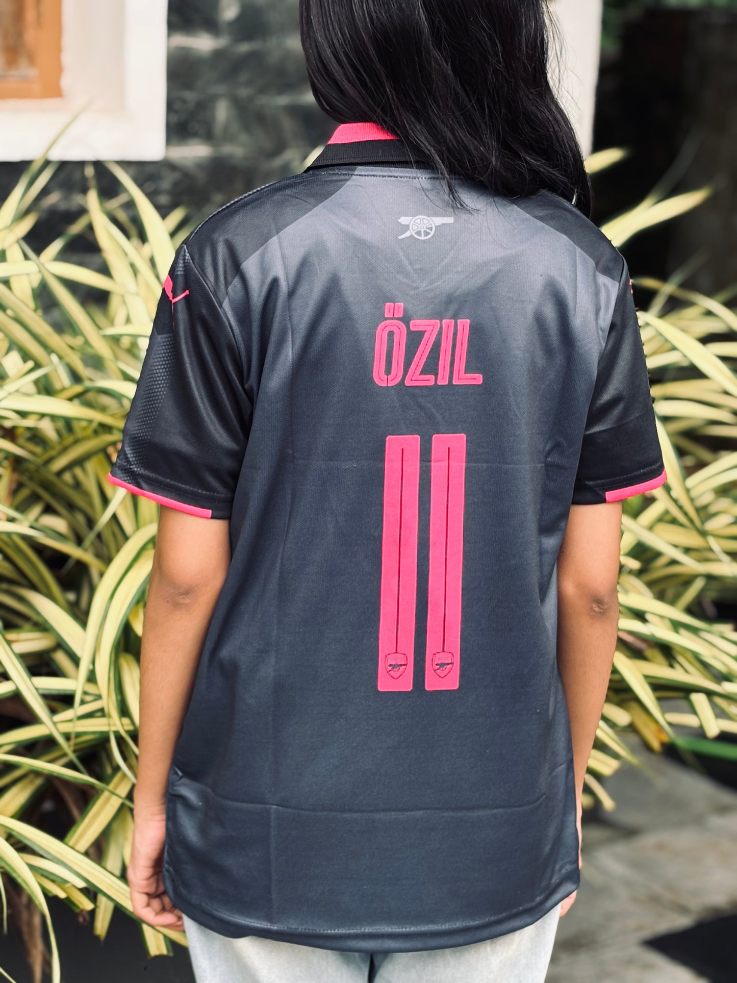 Arsenal 2017/18 third kit ozil half sleeve jersey - P561 ms retro store