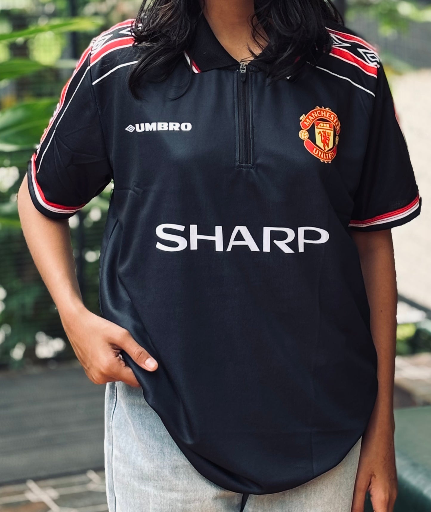 Manchester united 1996/98 BECKHAM Zip Type- MS RETRO STORE
