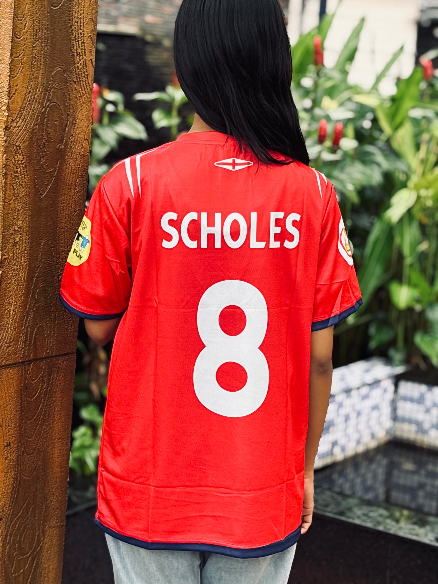 Scholes england 2004 home jersey - ms retro store