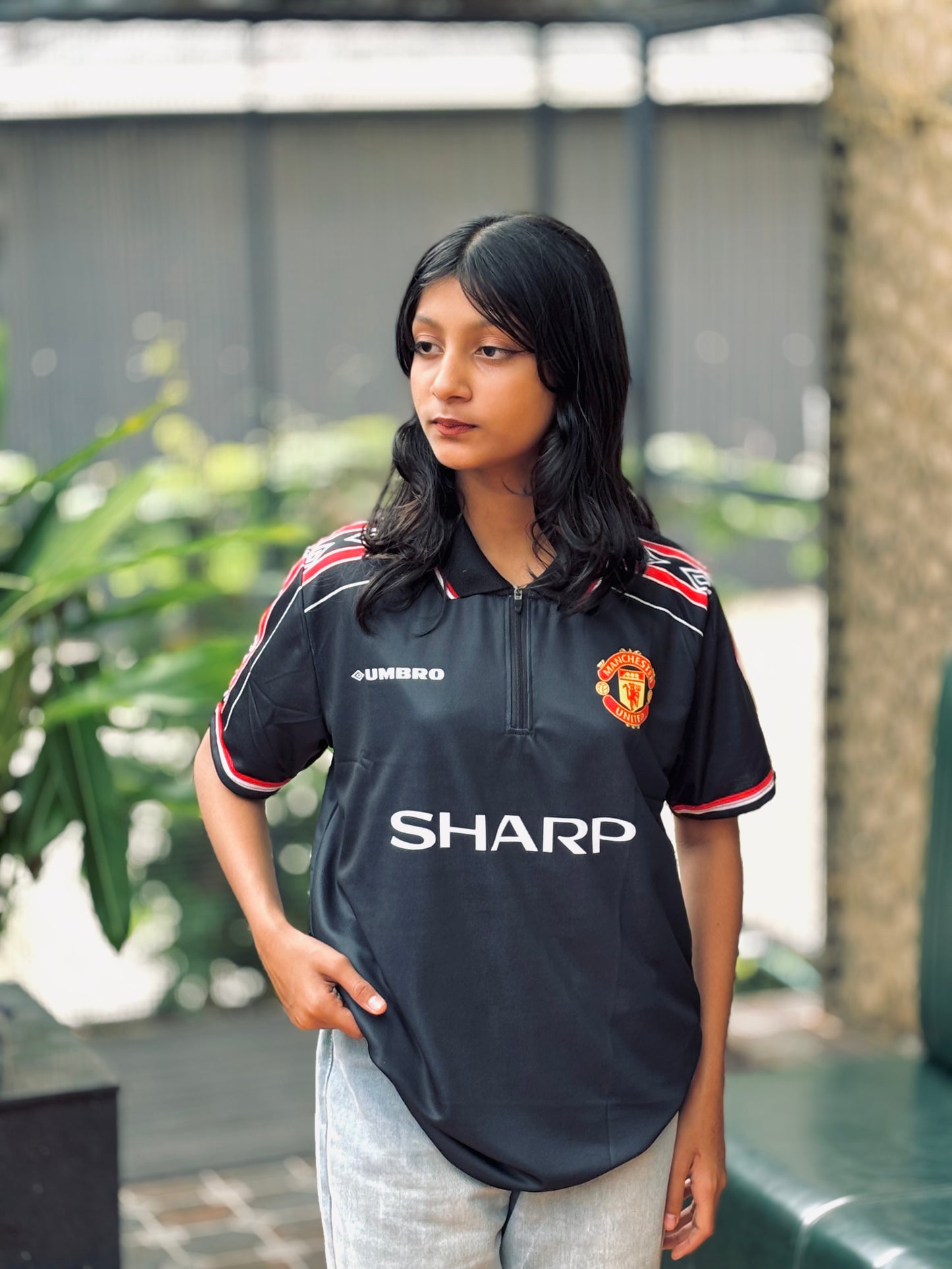 Manchester united 1996/98 BECKHAM Zip Type- MS RETRO STORE
