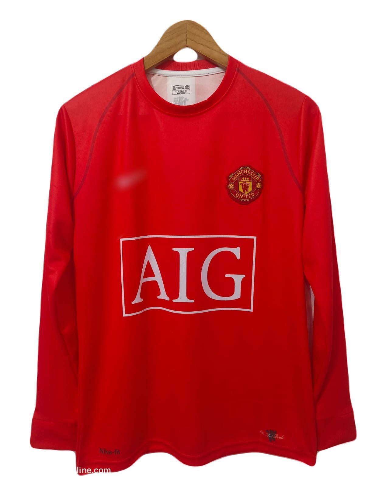 Ronaldo man united 7 2008 full sleeve embroidery P38 ms retro store