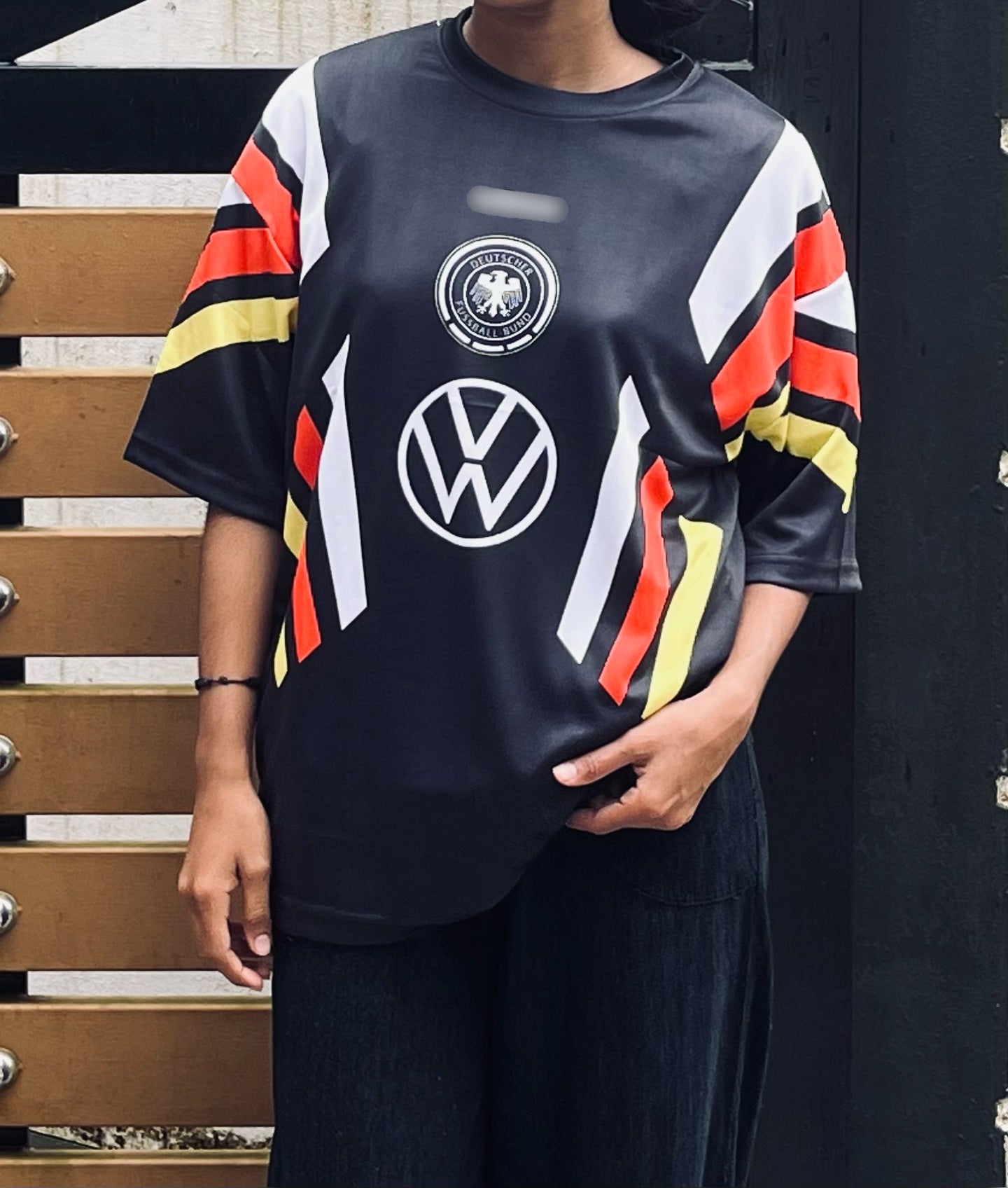 Germany 1996 Away jersey Five sleeve Beckenbauer P2 - ms retro store
