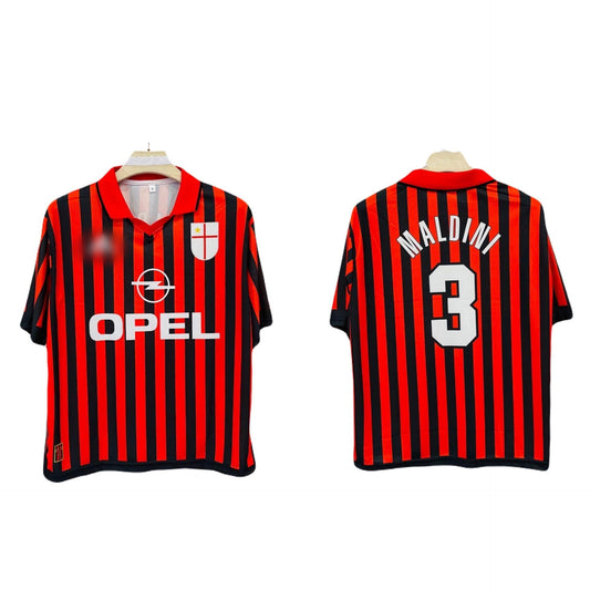 Ac milan 1999/00 home jersey maldini - ms retro store
