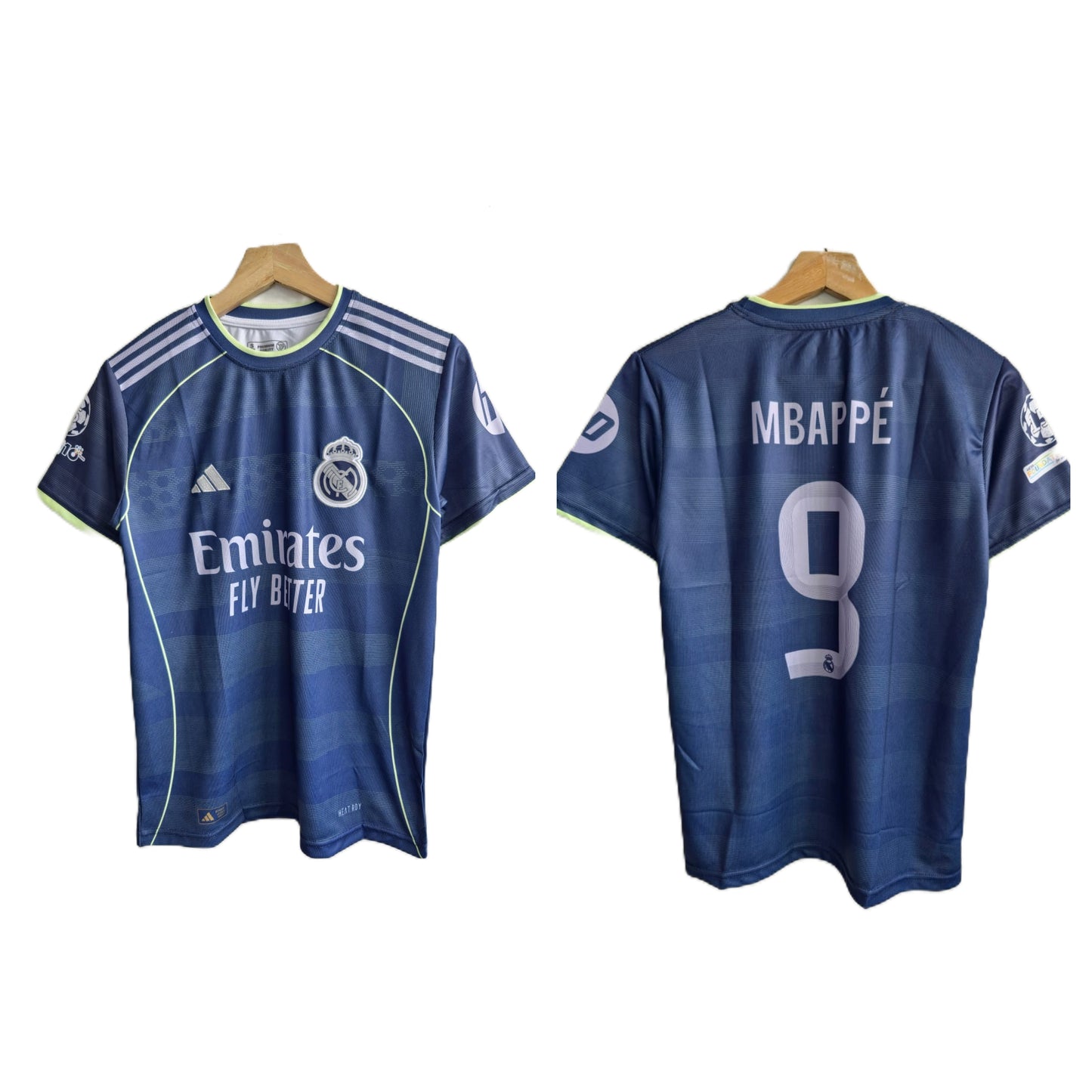 Real madrid 2025-26 Away Mbappe Half sleeve embroidery - P498 - Ms Retro Store