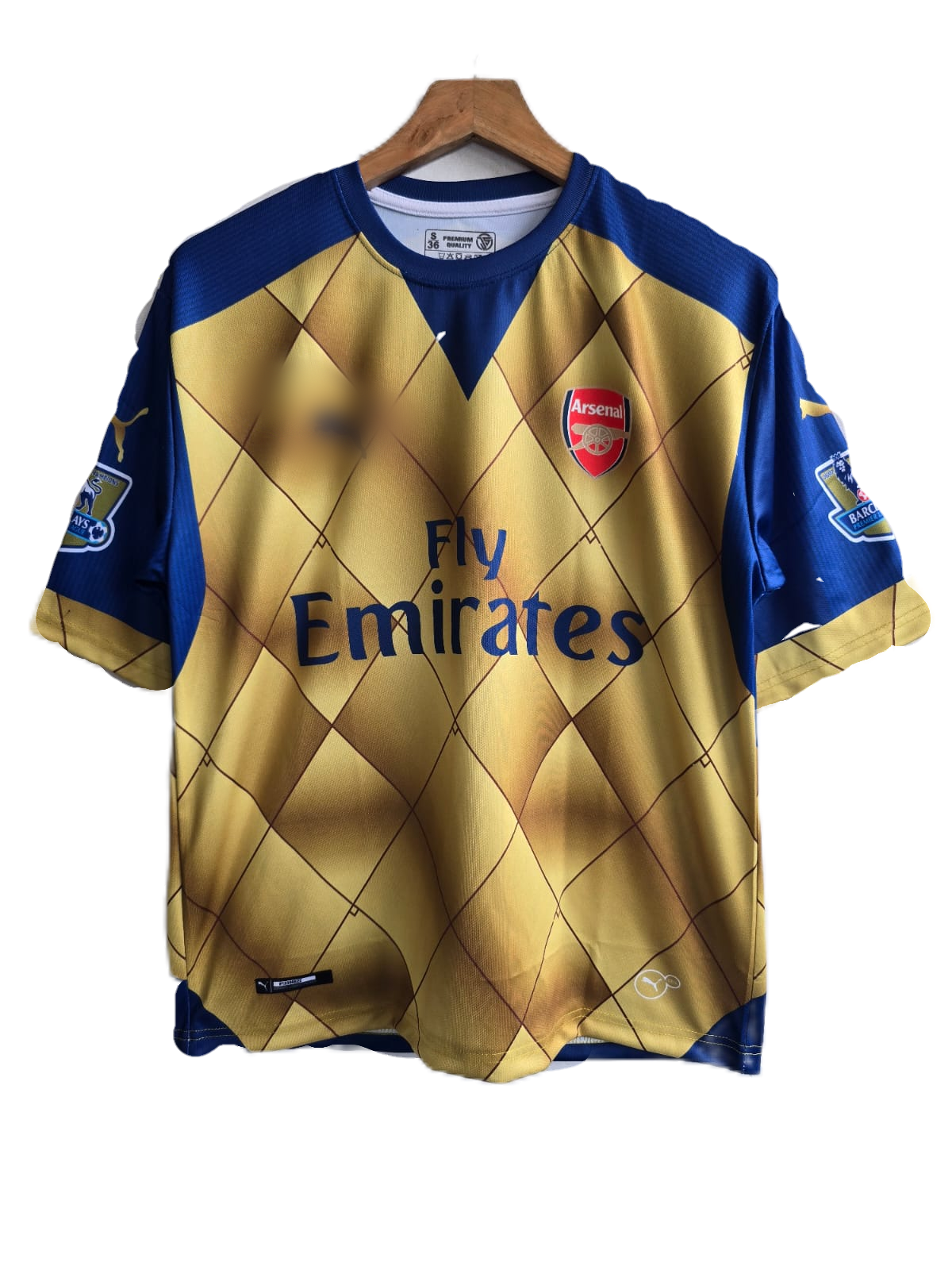 Arsenal 2015-16 Away kit Ozil Five sleeve - p487 - Ms Retro Store