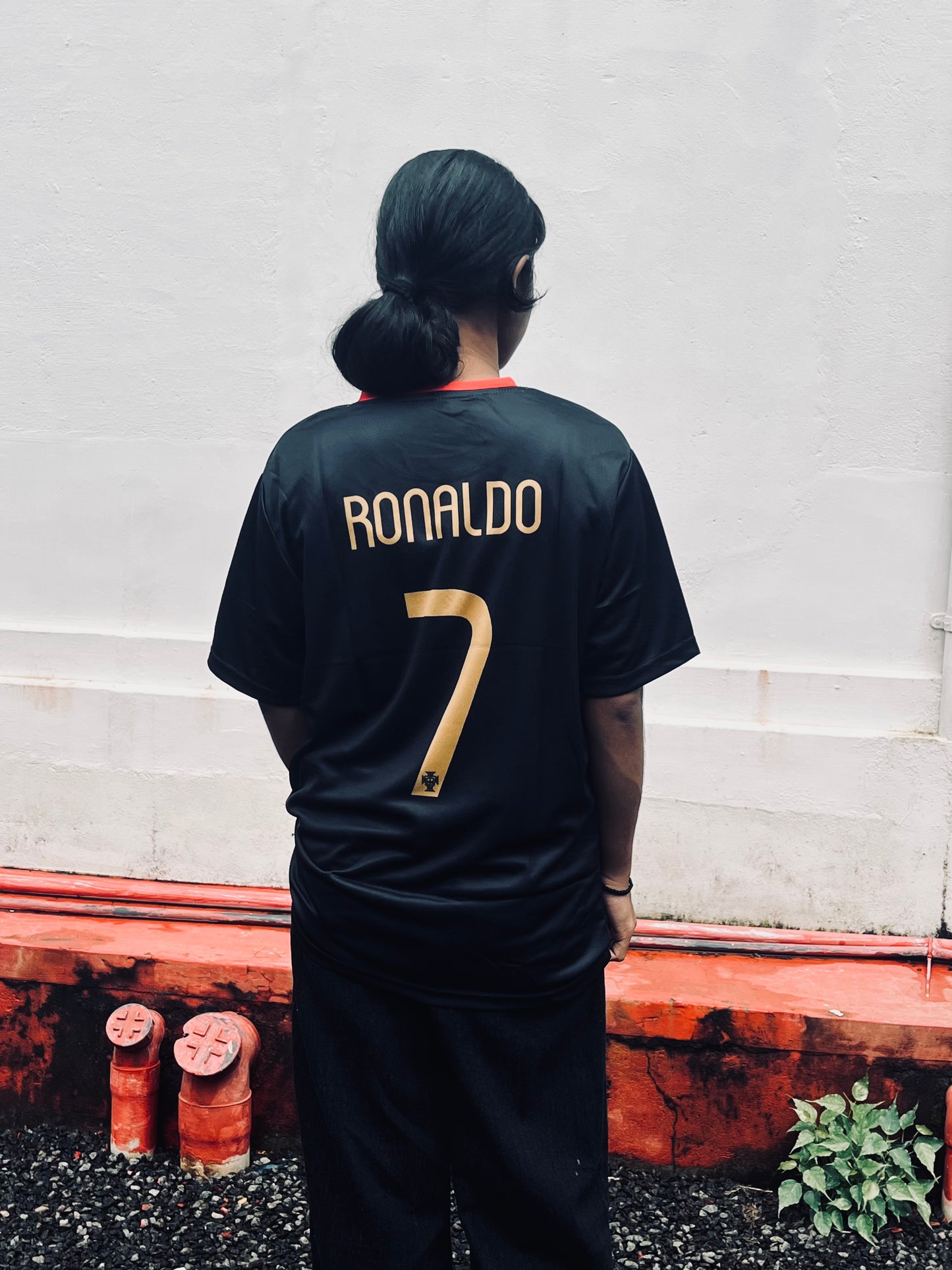 Portugal black and red vintage ronaldo P184 - ms retro store