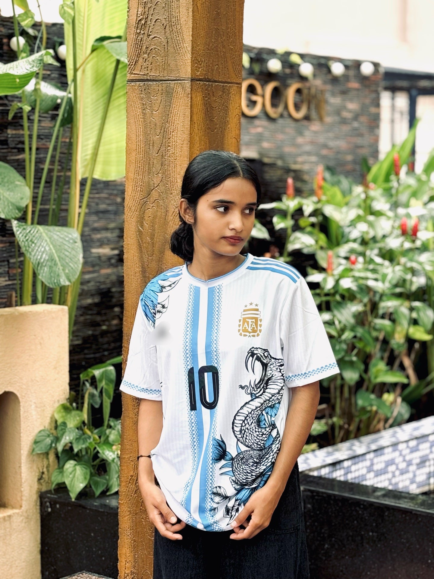 Argentina dragon edition jersey messi embroidery - ms retro store
