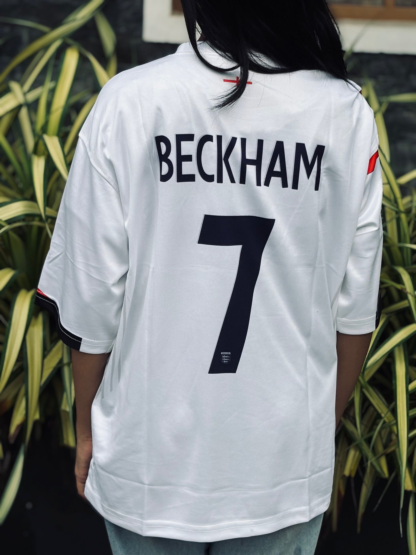 England embroidery five sleeve beckham - P975 ms retro store