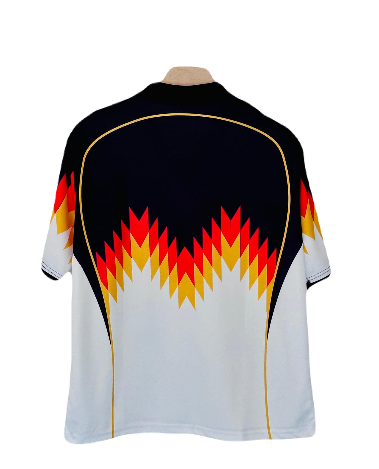 Germany wave concept plane back  Five sleeve Collar sublimation - Ms Retro Store