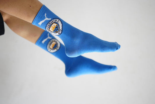Manchester City Blue Socks - Ms Retro Store