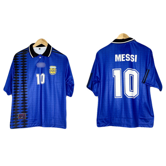 Argentina 1994 world cup kit Messi Five Sleeve -  Ms Retro Store
