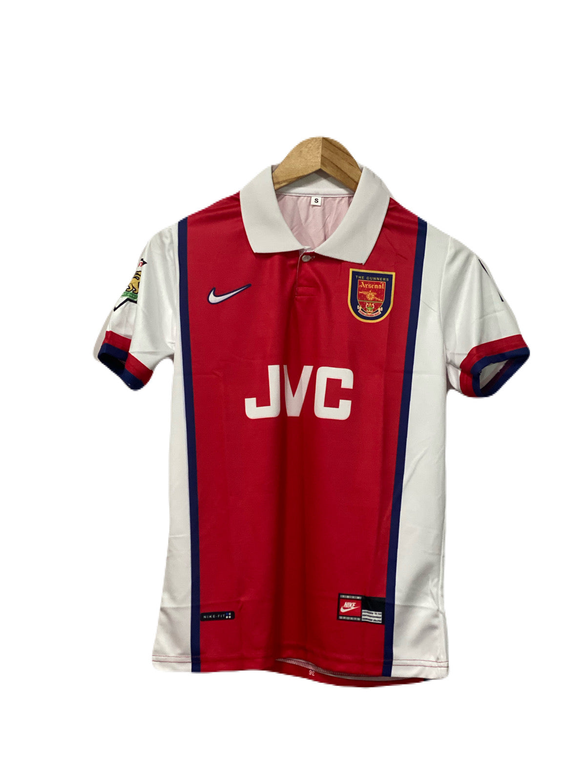 Arsenal 1998-99 Home kit Bergkamp Half sleeve - Ms Retro Store