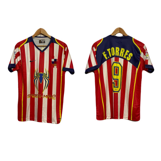 Spider man x atletico Madrid Torres jersey - P992 Ms retro store