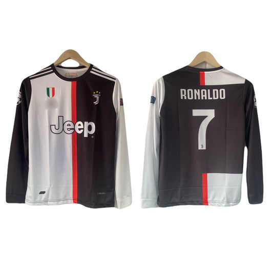Ronaldo Juventus 2018-19 Home kit Full sleeve Embroidery - P2596