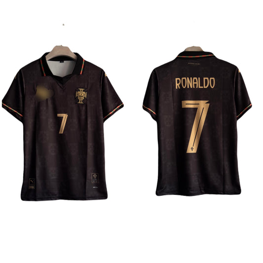 Portugal 2026 Special Black ‘Panter’ Edition Kit Ronaldo Half sleeve -P1170 Ms Retro Store