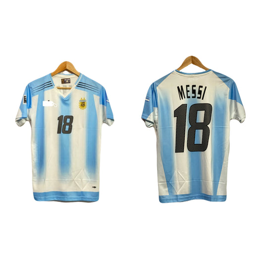Argentina vintage home jersey messi - ms retro store