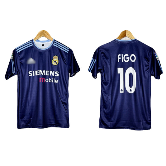 Real Madrid 2004 Away Kit Figo Half Sleeve -  P851 Ms Retro Store