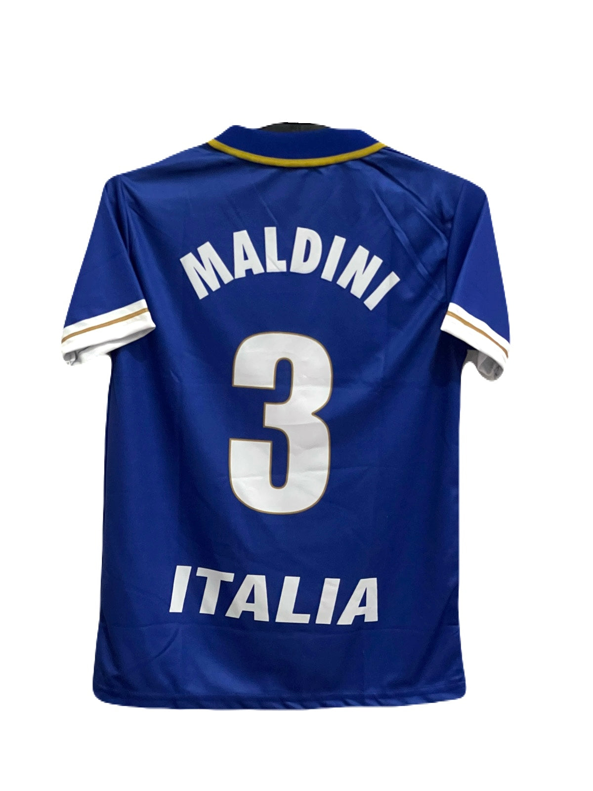 Italy 1996 home kit half sleeve jersey maldini - ms retro store