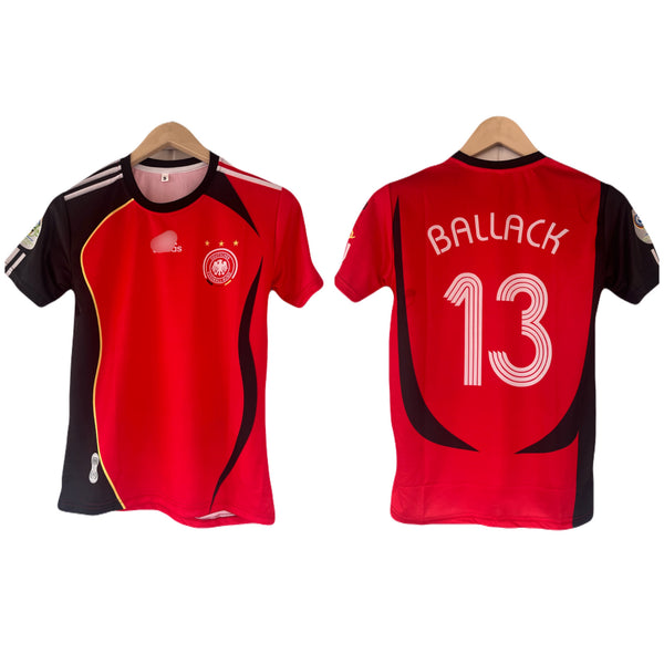 Ballack Germany Home Kit Half Sleeve - P2279