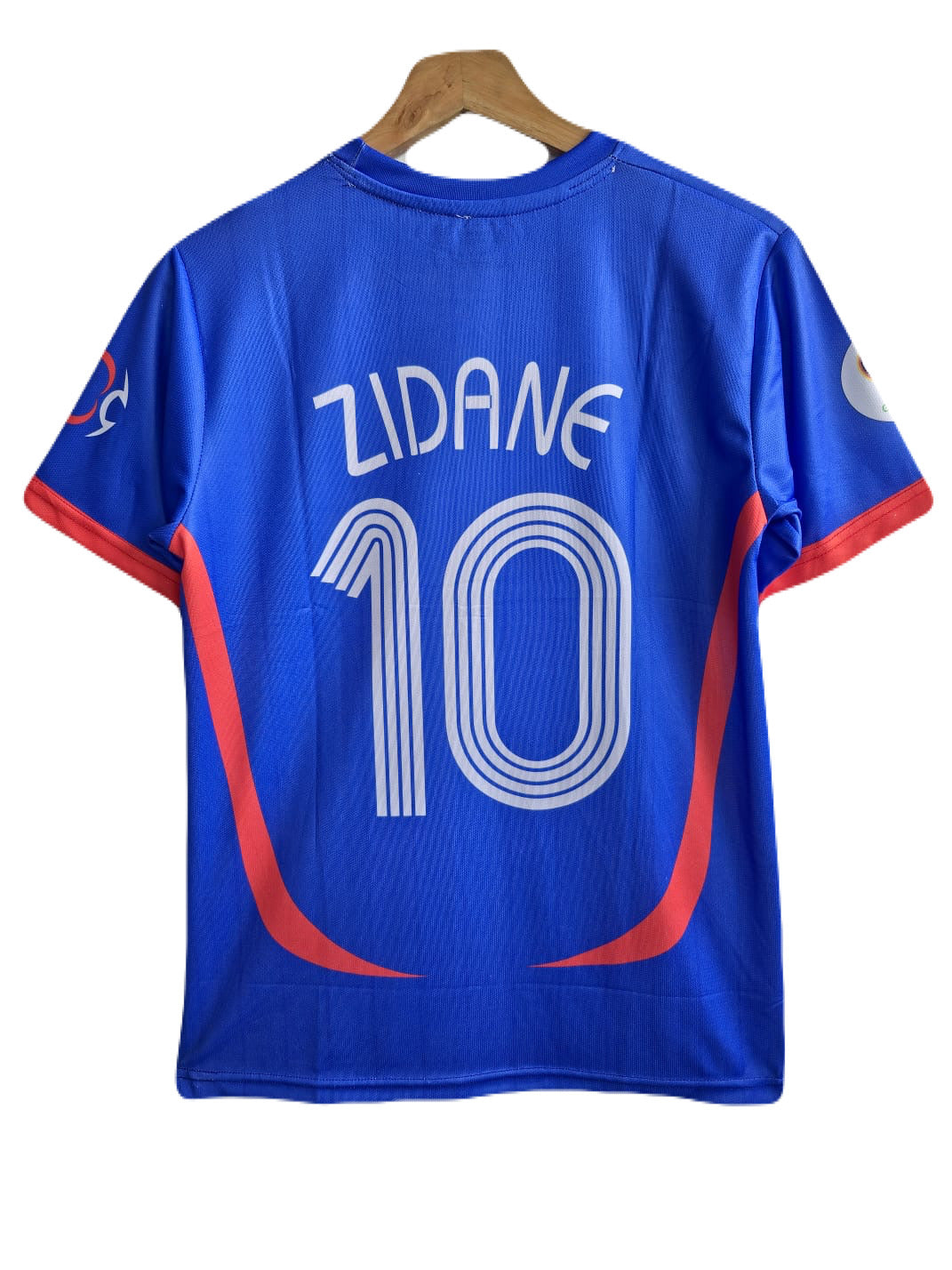 France 2006 World Cup Zidane half embroidery Home kit -P1138 MS