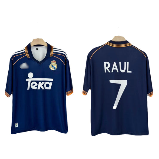 Real Madrid 1998-99 Third kit Raul Five sleeve - Ms Retro Store