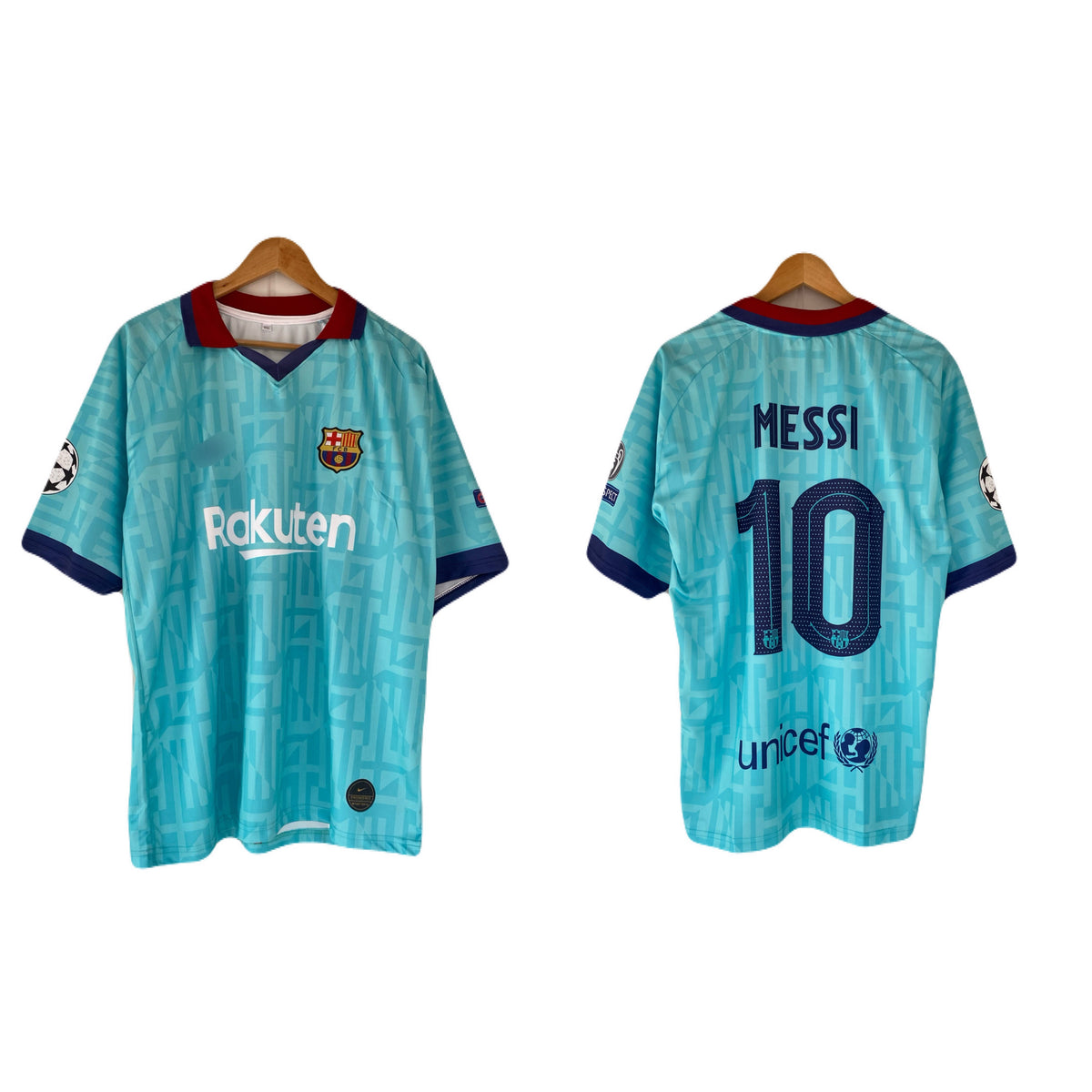Messi Barcelona Five Sleeve collar Embroidery- P2768