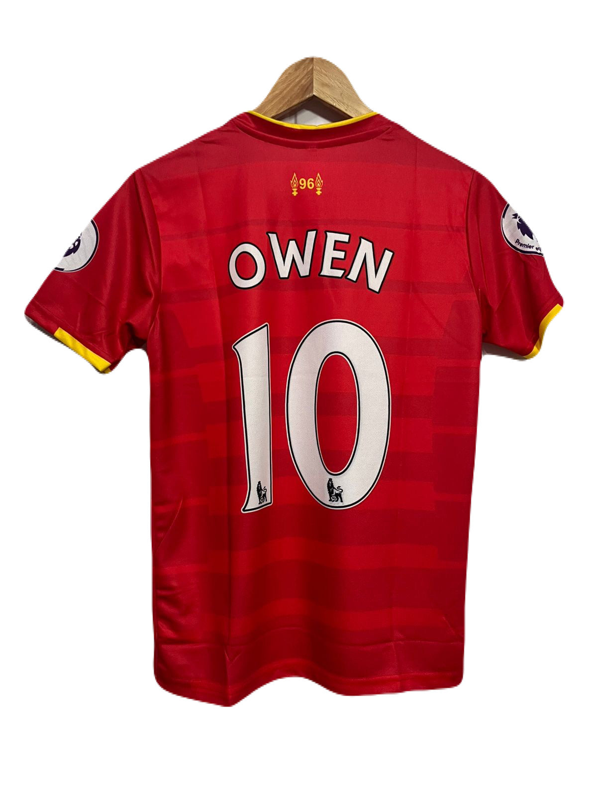 liverpool vintage jersey owen collar type - ms retro store