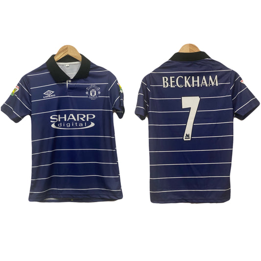 Manchester United 1999-00 Beckham Half sleeve P511 - Ms Retro Store