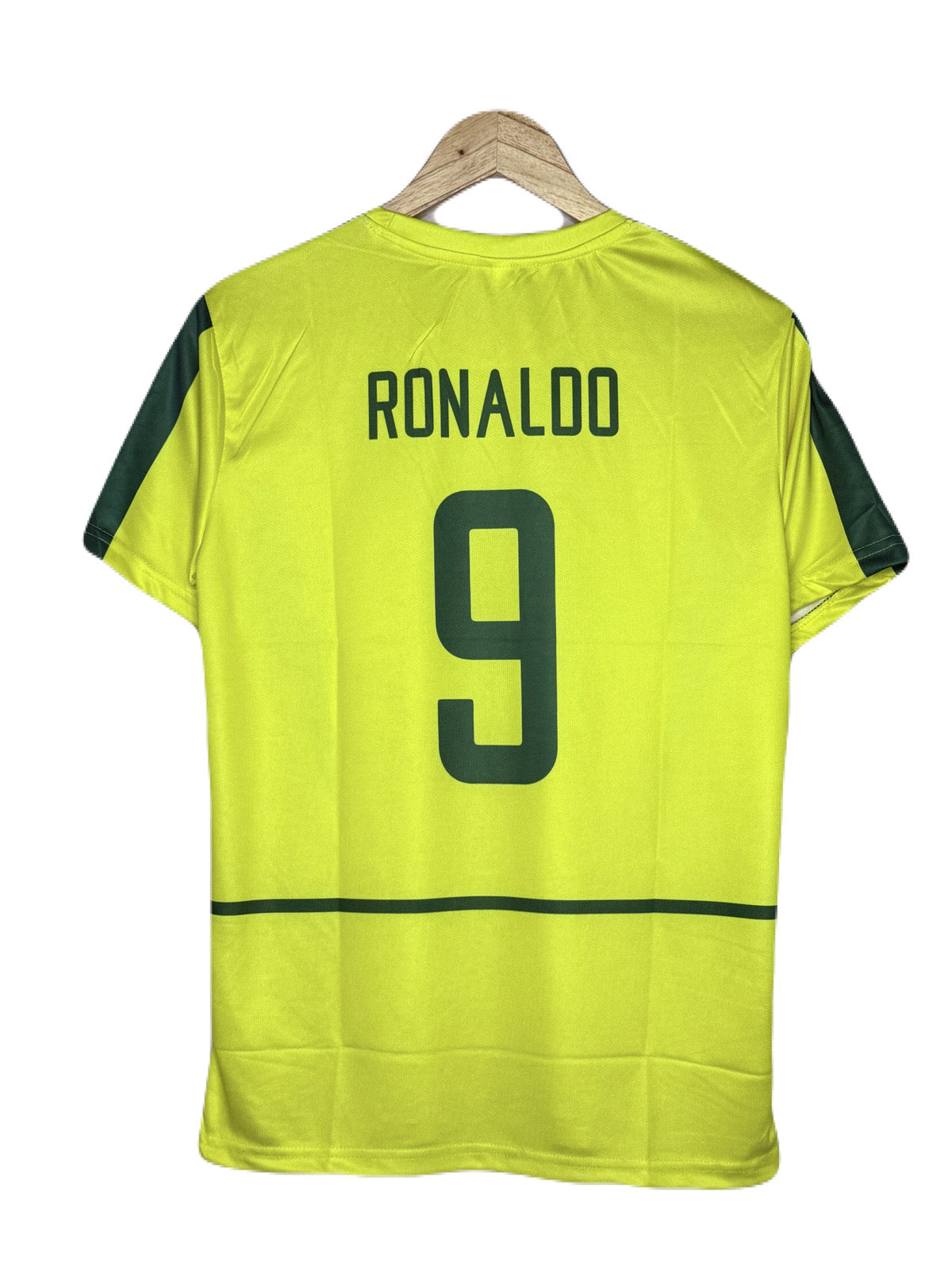 Brazil 2002 World Cup Home Kit Ronaldo Half Sleeve - P983 Ms Retro