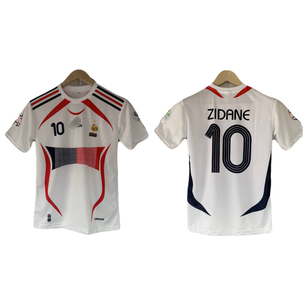 Zidane France 2006-07 Away Kit Half sleeve -
