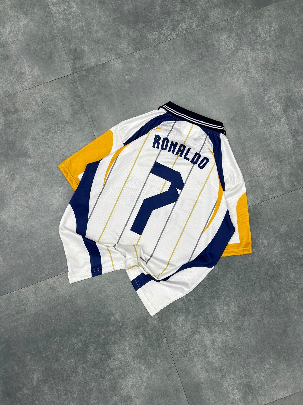 Real madrid Ronaldo Premium Quality Collar Five Sleeve Sublimation