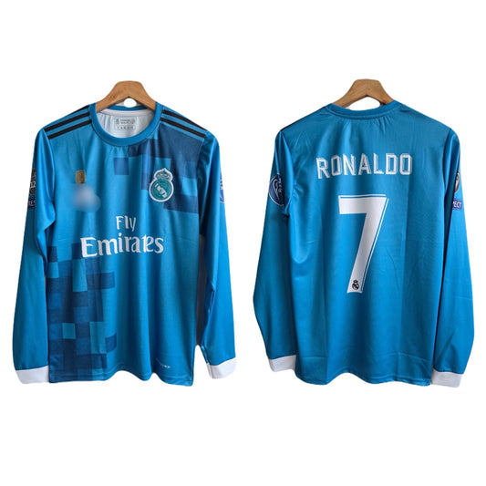 Realmadrid 2017/18 third kit full sleeve ronaldo P34 - ms retro store