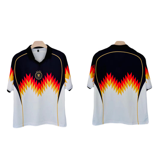 Germany wave concept plane back  Five sleeve Collar sublimation - Ms Retro Store