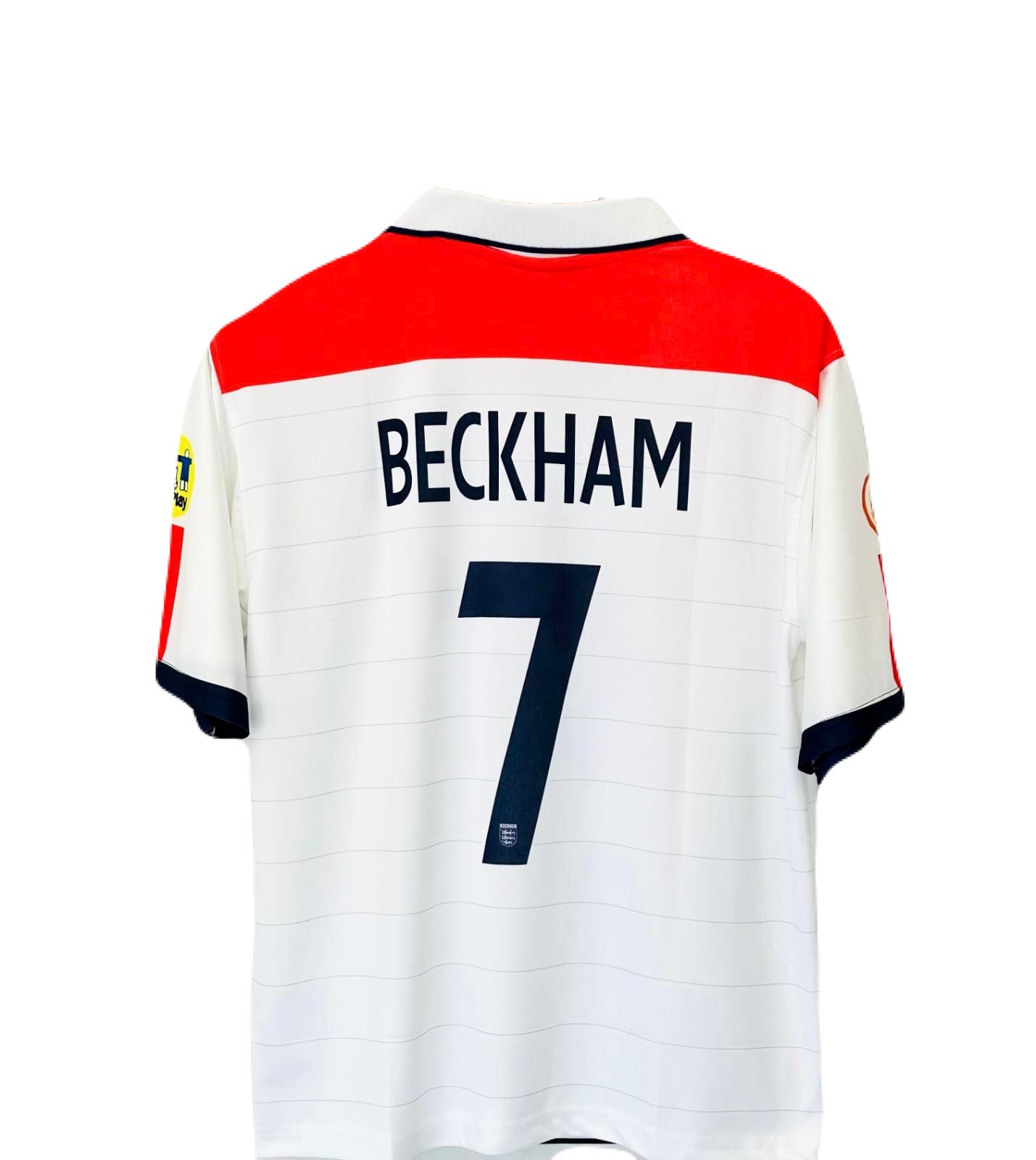 England 2004/05 Retro five sleeve collar beckham - ms retro store