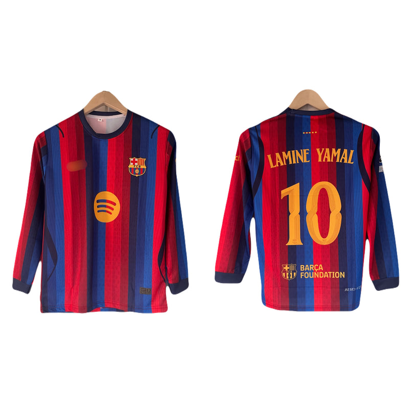 Yamal Barcelona 2026-27 home kit full sleeve sublimation Jersey -P2491