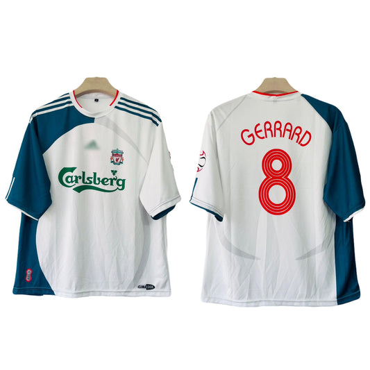 Liverpool Fc 2006-07 Third Kit Gerrard Five Sleeve - Ms Retro Store