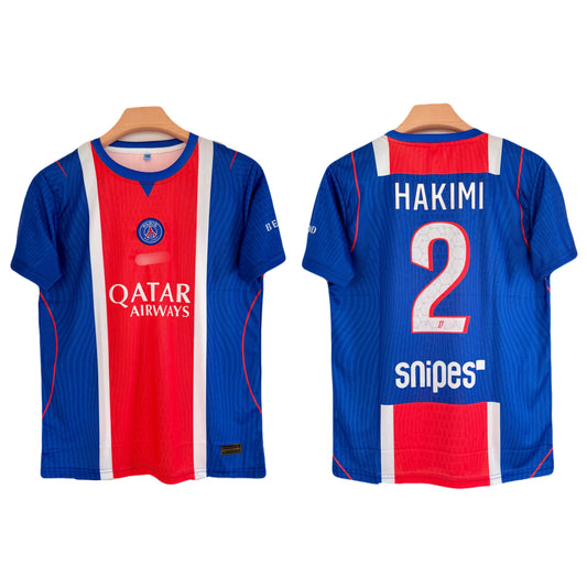 Hakimi PSG 2026-27 Home Kit embroidery half sleeve jersey - P2605